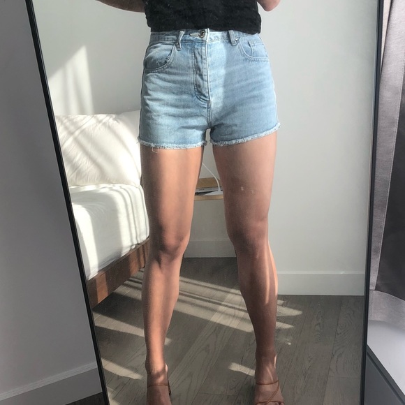 [SOLD] Button up jeans shorts - Picture 2 of 5